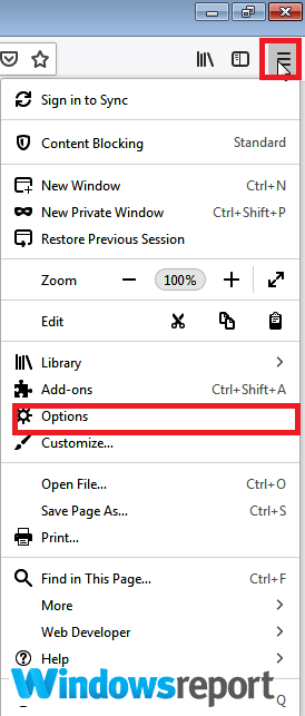 options firefox There was a problem connecting to Adobe online