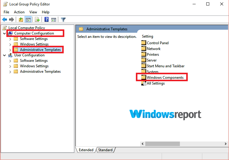 local group policy editor windows turn off automatic updates