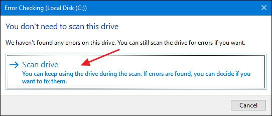scan drive Avipbb.sys Error