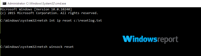 netsh winsock reset There was a problem with connecting to OneDrive