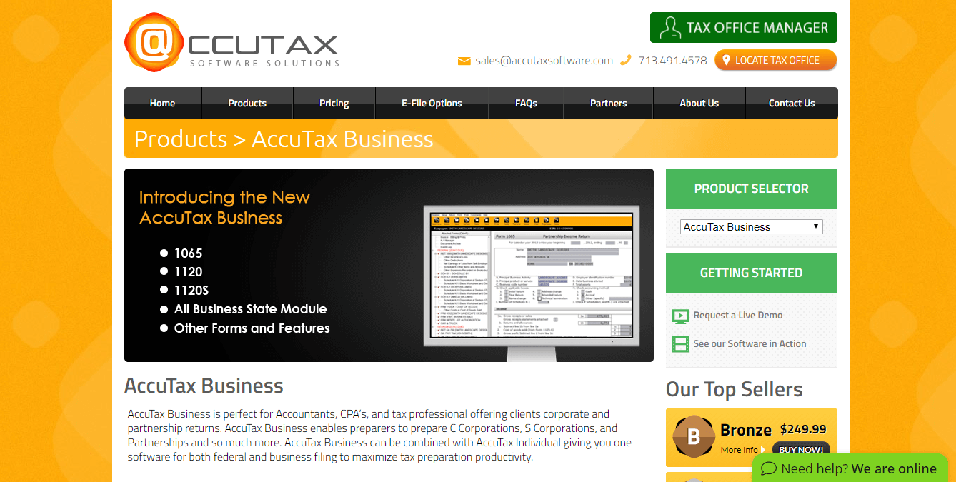 AccuTax Business - tax software without EFIN
