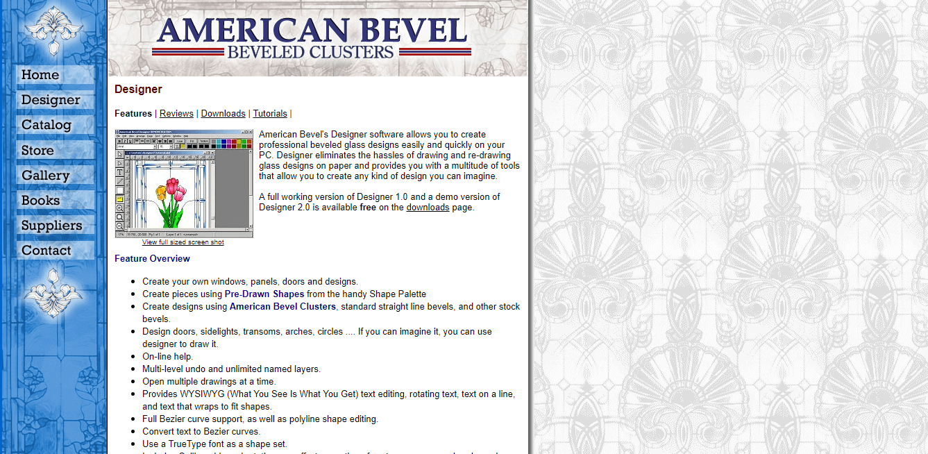 American bevel designer - stained glass software
