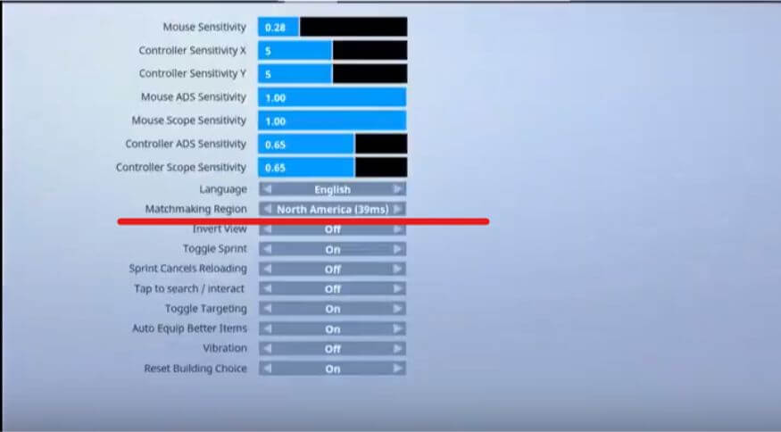 Fortnite Matchmaking Region Settings Something went wrong Fortnite payment