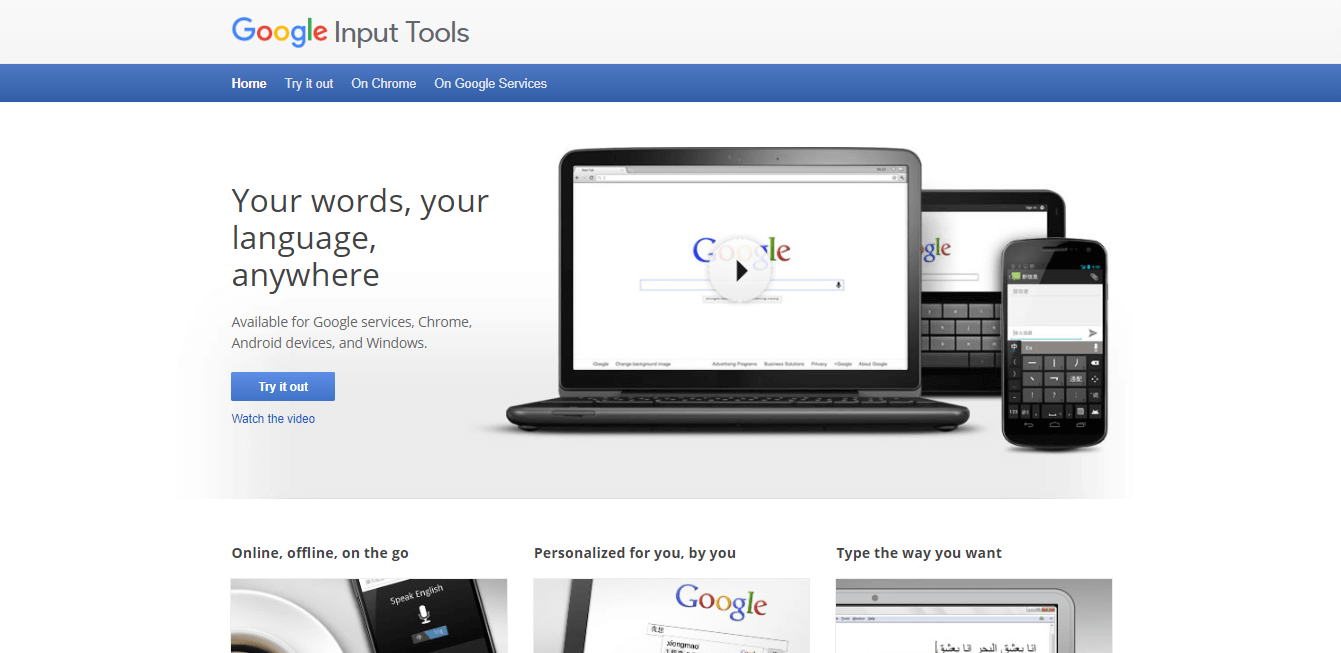 Google Input Tools - typing Nepali