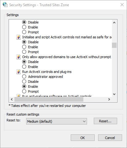 How To Stop Windows 10 Blocking Activex Install For Ie - disable filtering enabled script roblox