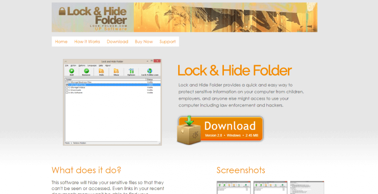 lock and hide folder