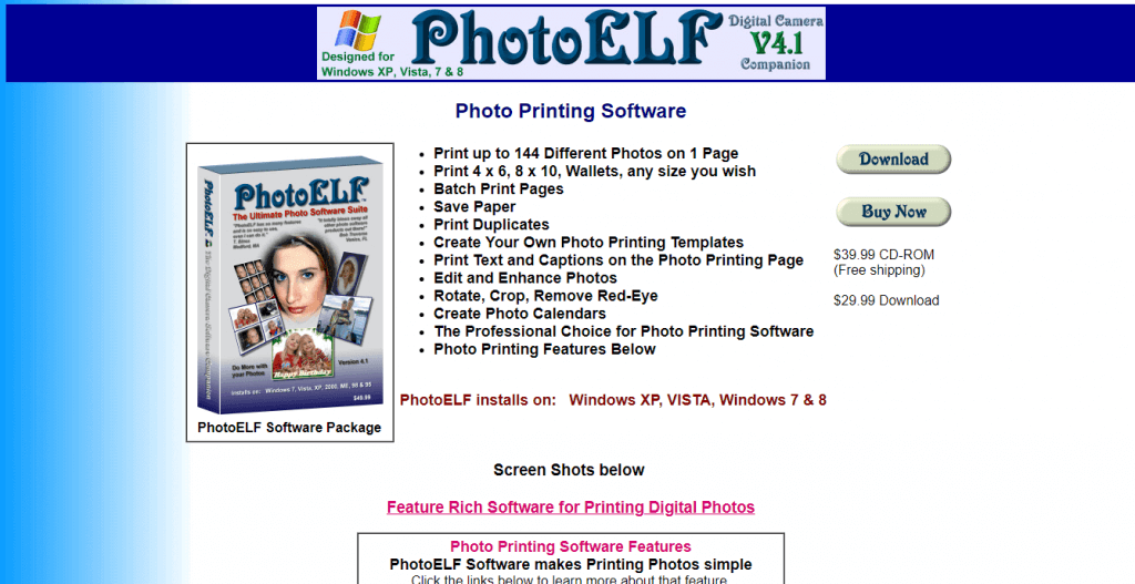 PhotoElf - printing photos at home