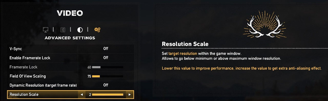 improve fps in games with resolution scale