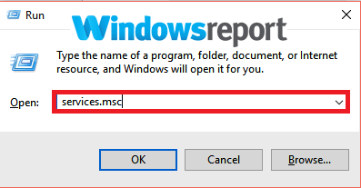 services.msc Windows always needs to update