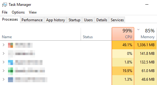 task manager Disk Defragmenter schedule error