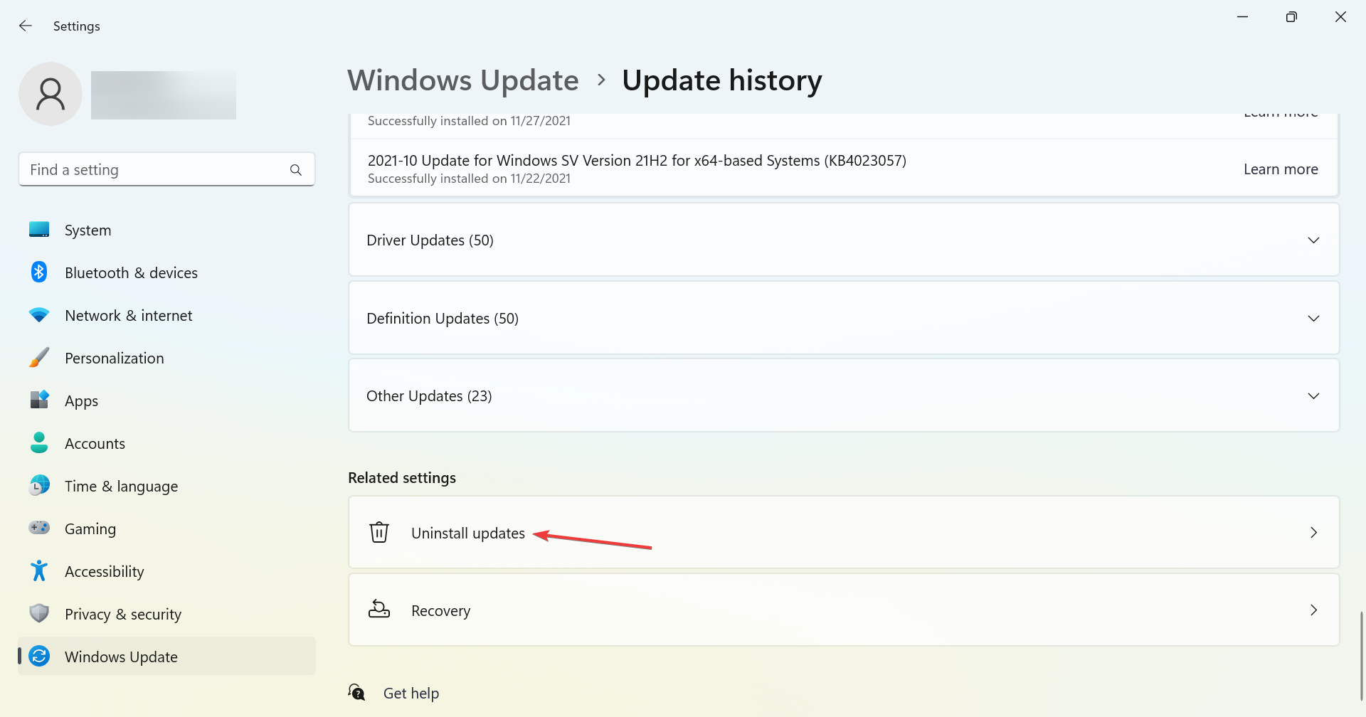 uninstall updates to fix task host window preventing shutdown