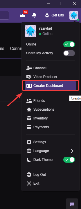 streamlabs obs error fetching channel information