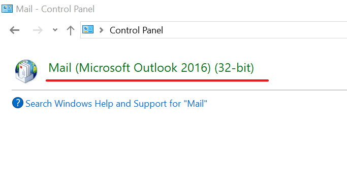 Mail Outlook Old configuration something went wrong
