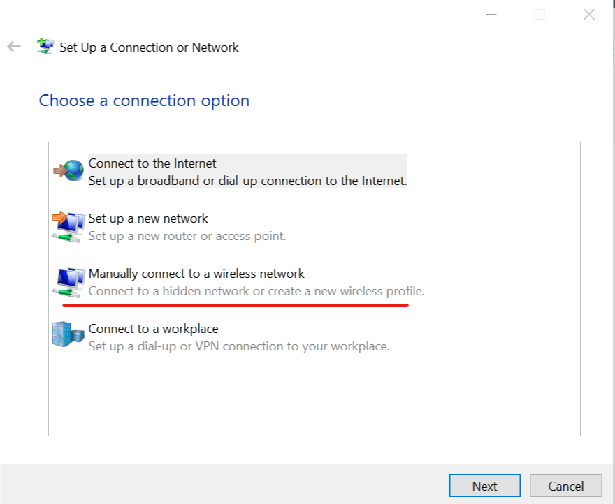 Manually connect to a network place Windows can't find certificate