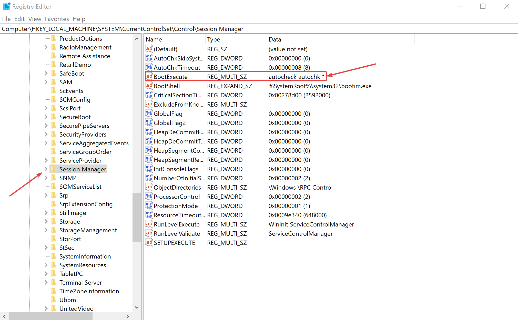  HKEY_LOCAL_MACHINE ->SYSTEM -> CurrentControlSet -> Sterowanie -> Menedżer sesji ”szerokość =„ 2021 ”wysokość =„ 1249 ”/></li><li>Blisko <strong>Edytor rejestru</strong> i uruchom ponownie komputer.</li></ol><p>Błąd powinien już zniknąć. Jeśli nie, możesz spróbować czegoś innego.</p><script data-noptimize=