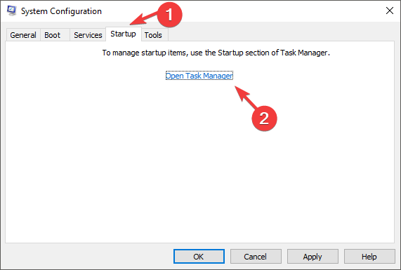 open task manager Windows 10 cursor loading circle