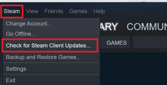 Steam - Check for updates