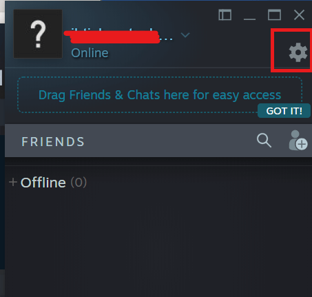 Steam - Friends and Chat - Settings