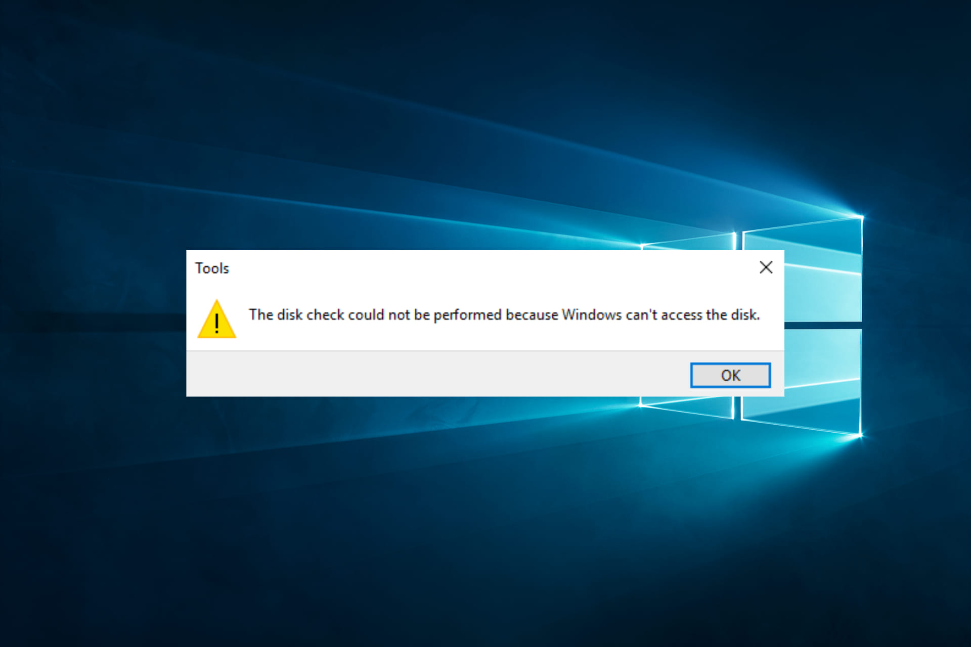windows cannot access the disk
