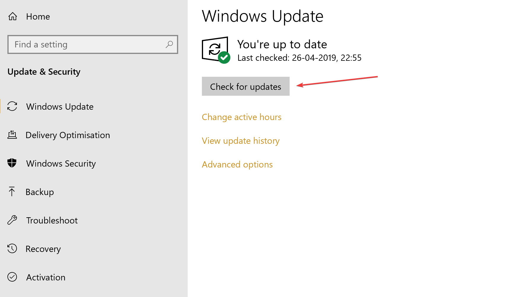 check for updates windows update your system doesn't meet the minimum requirements for this update