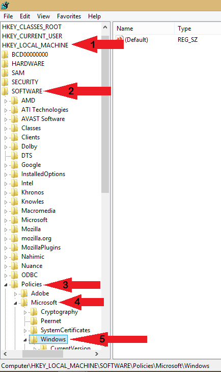 windows registry editor Windows Update 0x8024002E 