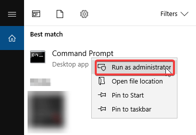 command prompt windows 10 error 0x80240034