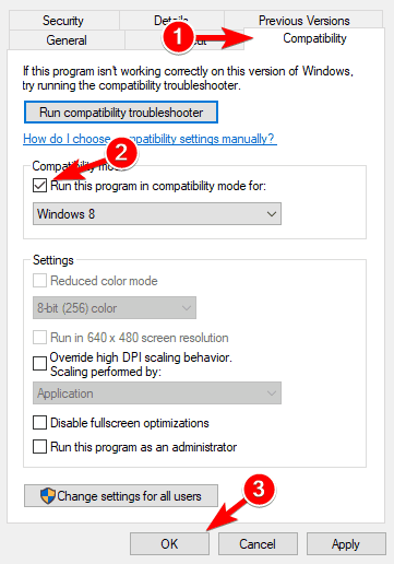 compatibility mode windows 10 doesn't recognize my tv