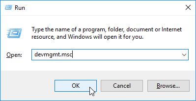 failed to create a graphics device windows 10 devmgmt.msc