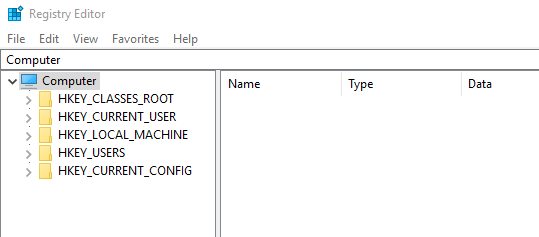 registry editor exe files not opening windows 7