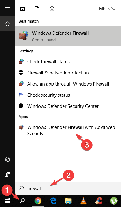 windows firewall l2tp vpn blocked