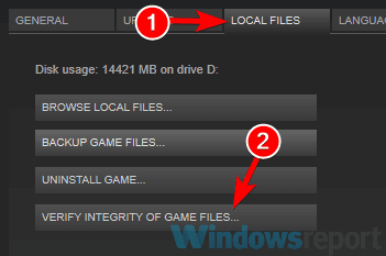 verify game cache Missing file privileges