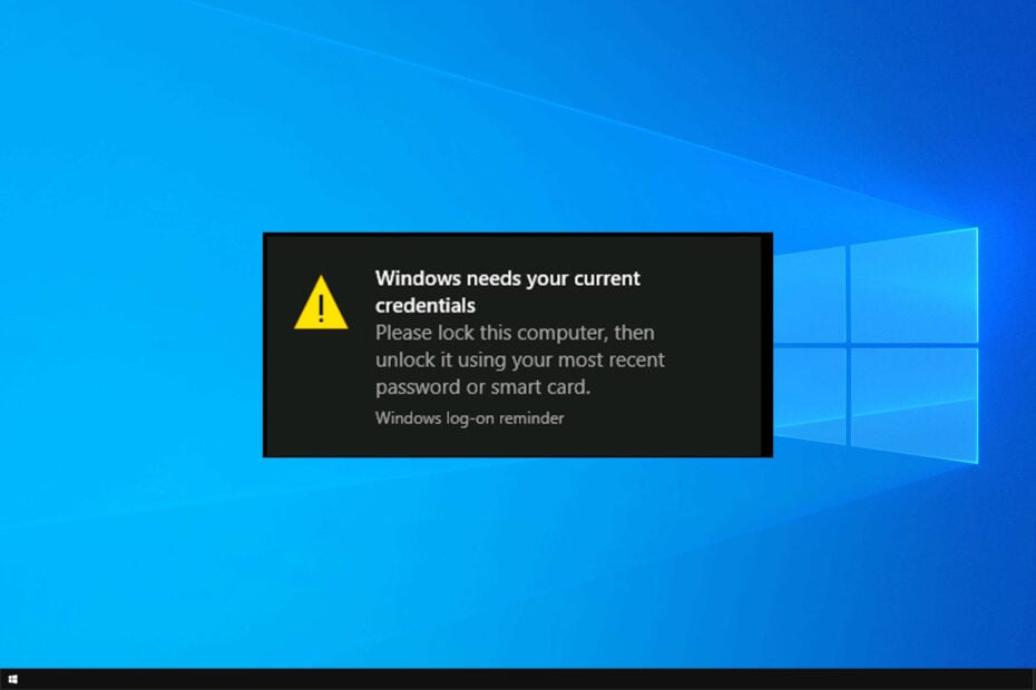 Windows Needs Your Current Credentials: How to Stop it