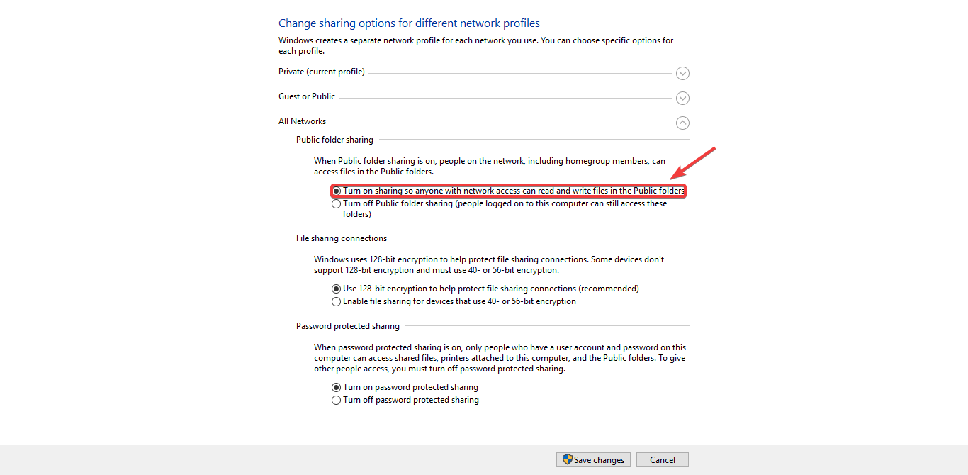 turn on sharing homegroup removed from windows 10