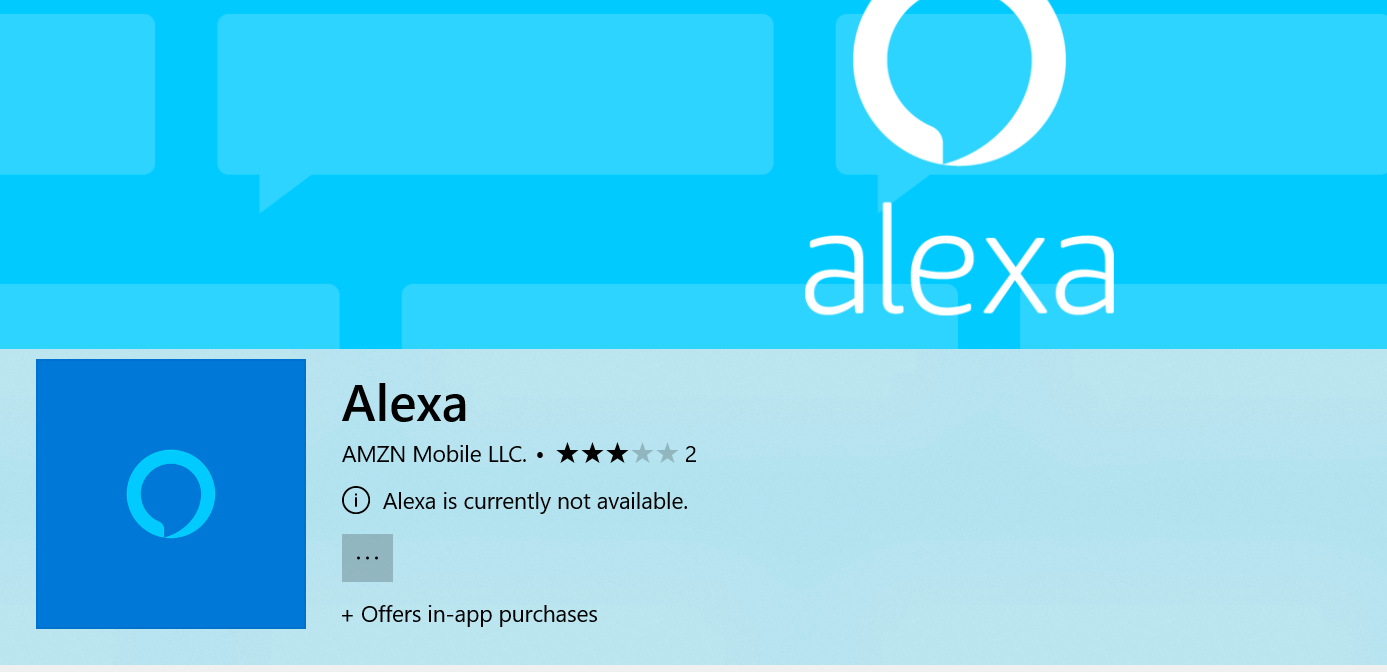 Alexa Not available