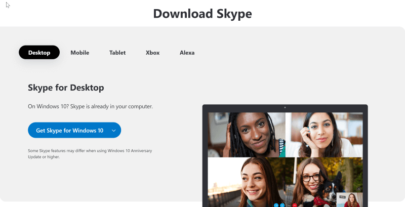 Download Skype afresh if Skype keeps asking for password