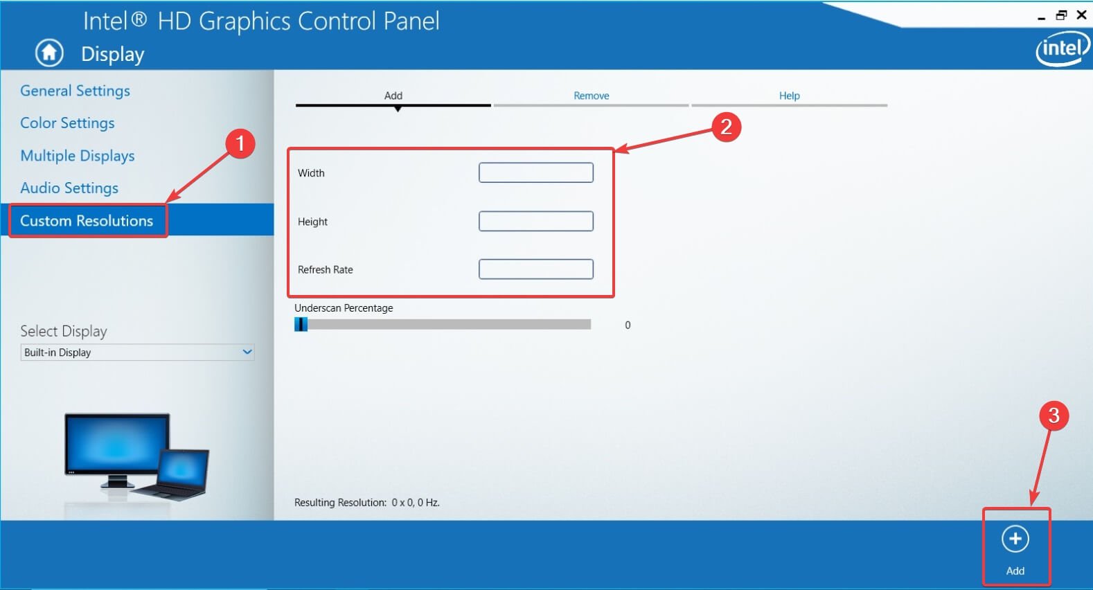 custom resolution intel graphics control panel Create Custom Resolutions on Windows