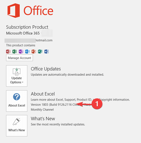 office 365 about excel server execution failed outlook application