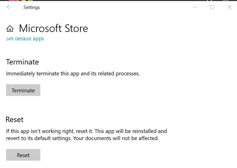 Reset Windows Store mf_media_engine_err_src_not_supported