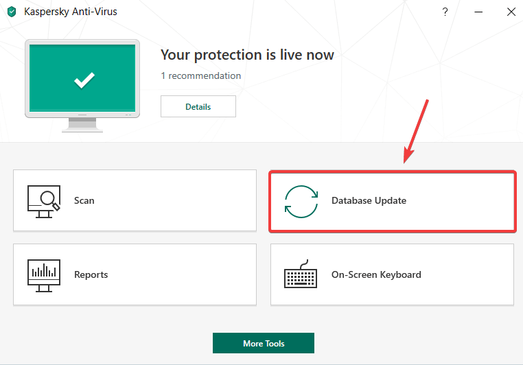 kaspersky endpoint security 10 databases are corrupted