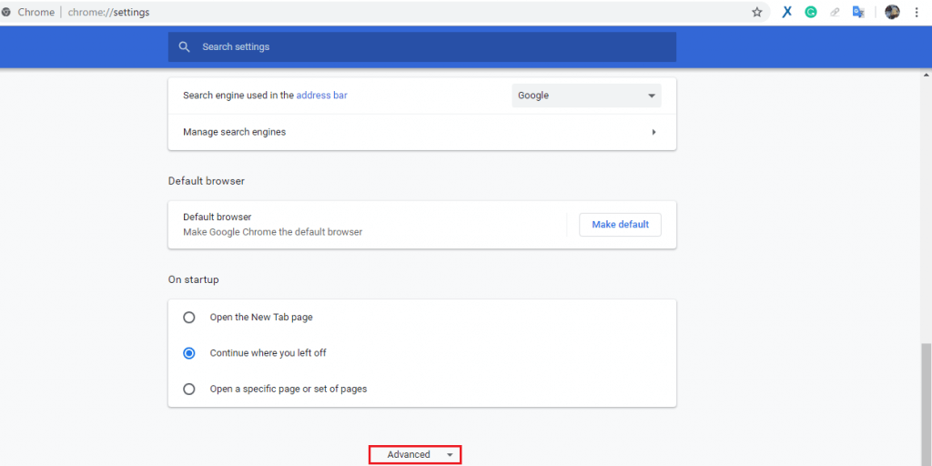 advanced settings chrome your computer may be sending automated queries