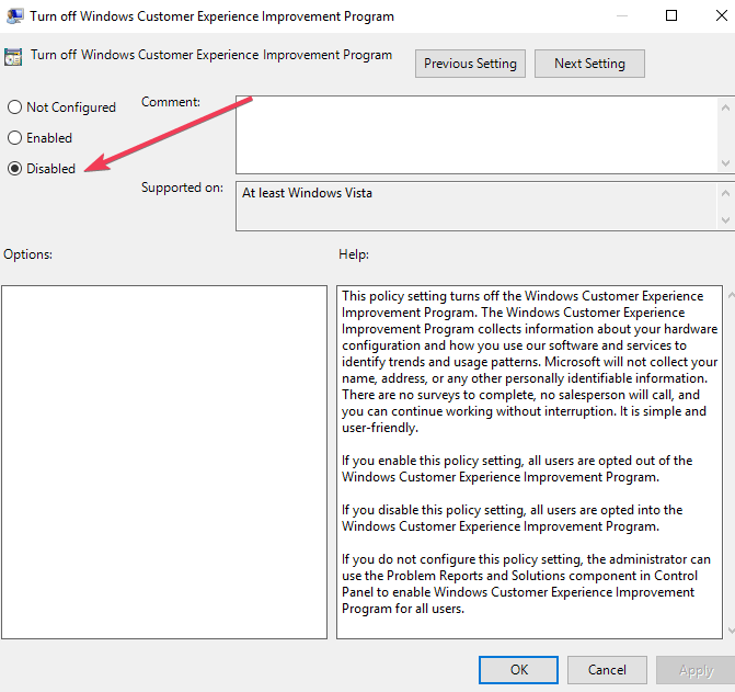 Windows Customer Experience Improvement Program