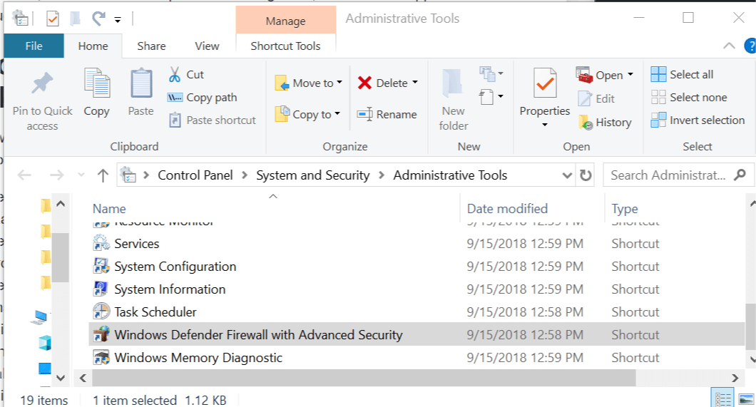 Windows Defender Firewall with Advanced Security