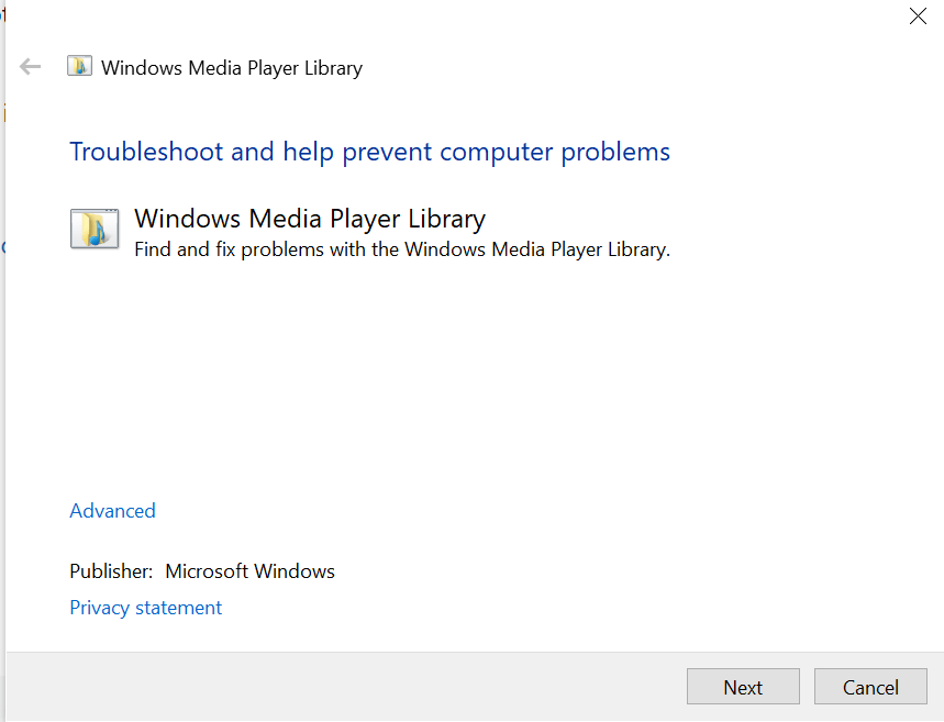 Windows media Player Library