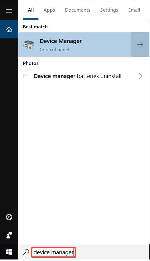 device manager windows 10 mouse settings reset