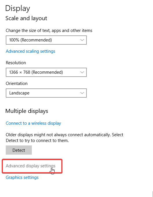 advanced display settings photos distorted on widescreen monitor