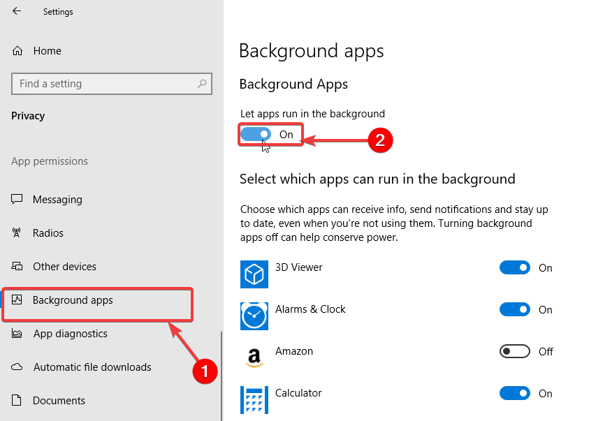 background apps windows 10 mail app notifications not working