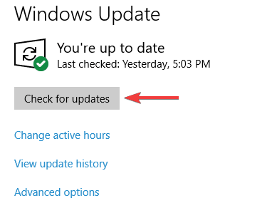 check for updates windows push notification user service has stopped working