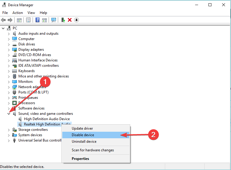 Realtek High Definition Audio Youtube Audio renderer error Please restart your computer