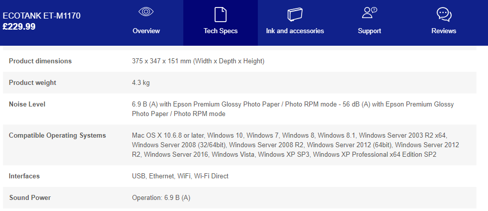 Windows doesn't have network profile for this device Epson printers
