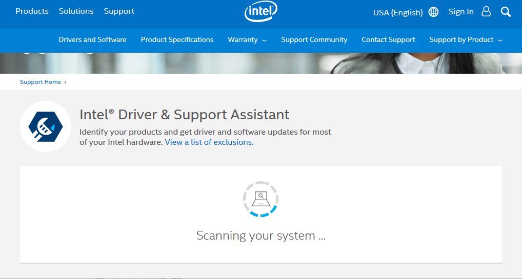 intel driver & support assistant